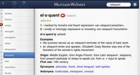 483x259 Merriam Webster Dictionary App Ipad Notebook