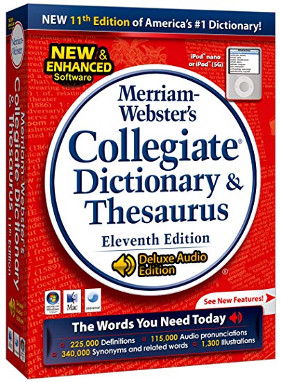 405x550 Merriam Webster's Collegiate Dictionary Thesaurus