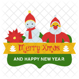 256x256 Merry Christmas Icon Of Flat Style