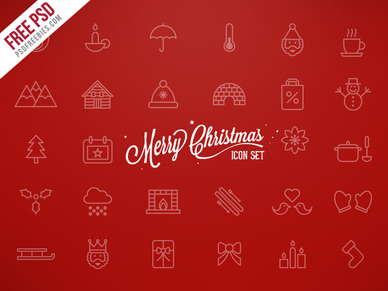 800x600 Freebie Merry Christmas Icons Free