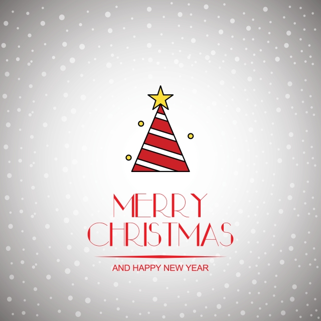 640x640 Merry Christmas Vector Text Calligraphic Lettering Design