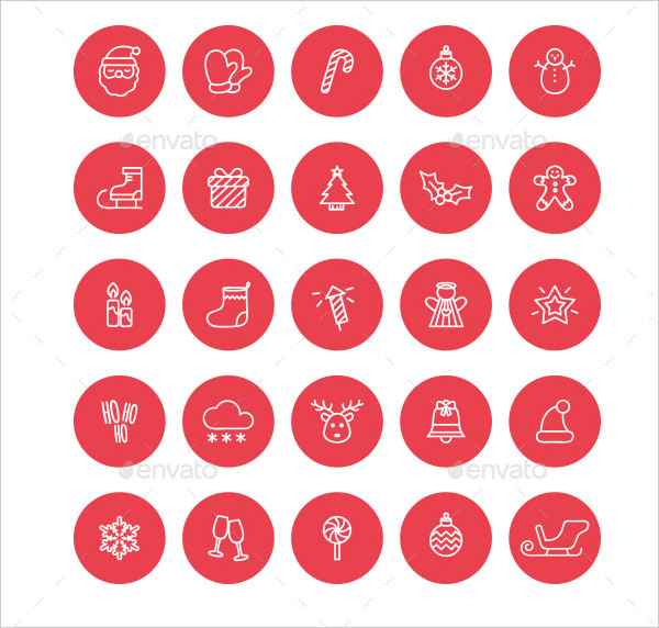 600x572 Christmas Icons