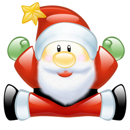 256x256 Christmas Santa Icon Images
