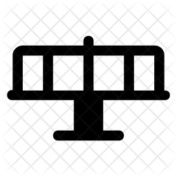 256x256 Merry Go Round Icon Of Glyph Style