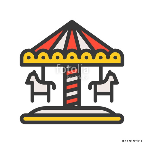 Merry Go Round Icon at Vectorified.com | Collection of Merry Go Round ...