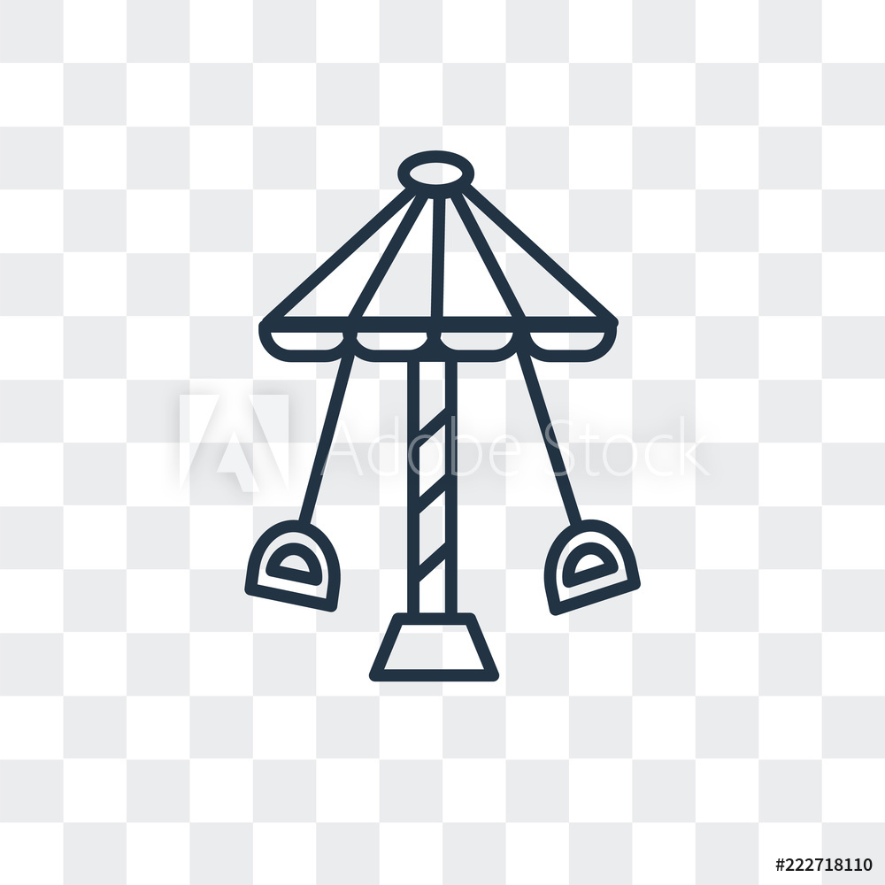 1000x1000 Photo Art Print Merry Go Round Icon Isolated On Transparent