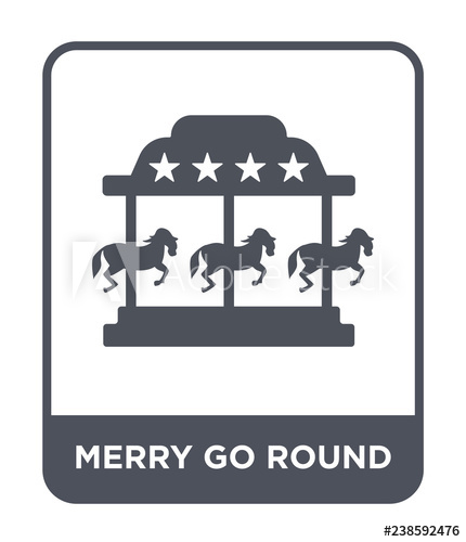 430x500 Merry Go Round Icon Vector