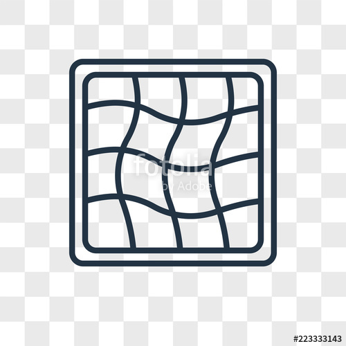 500x500 Mesh Vector Icon Isolated On Transparent Background, Mesh Logo