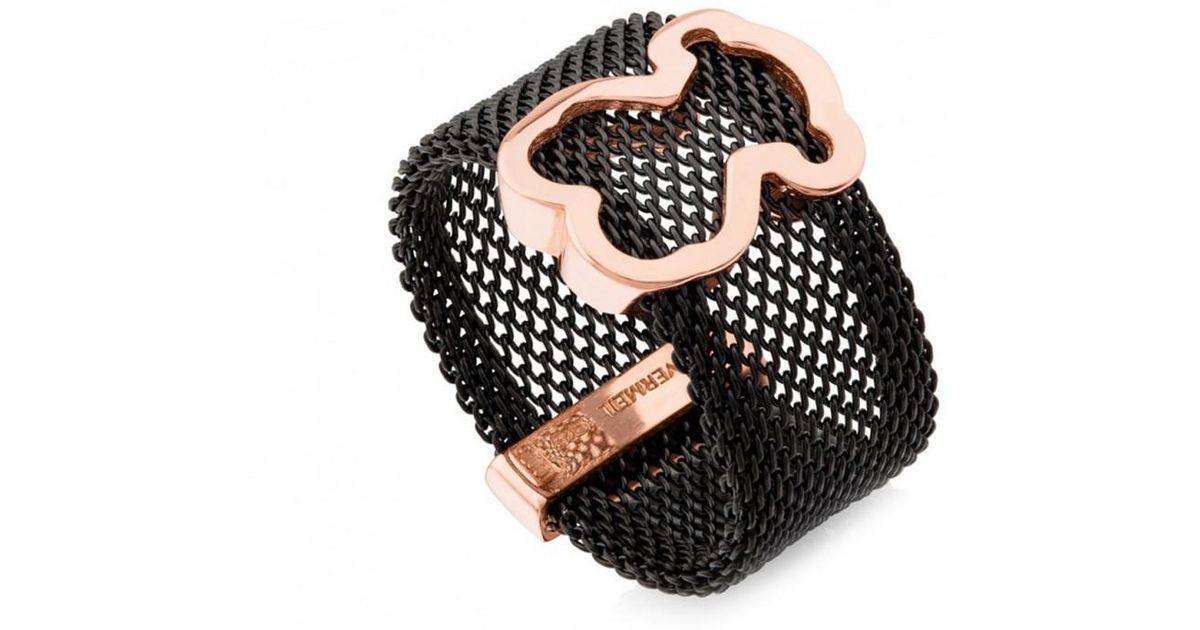 1200x630 Tous Icon Mesh Ring In Metallic