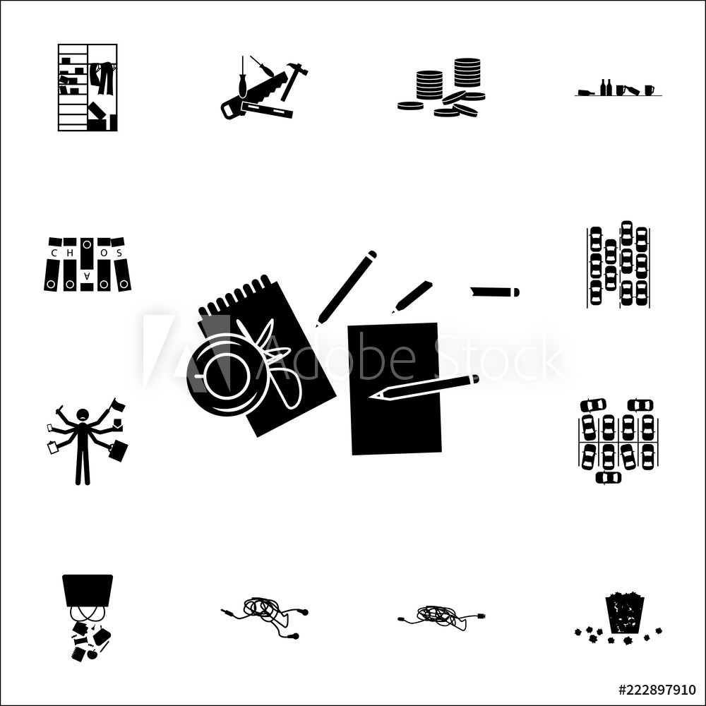 1000x1000 Photo Art Print Mess On The Table Icon Europosters