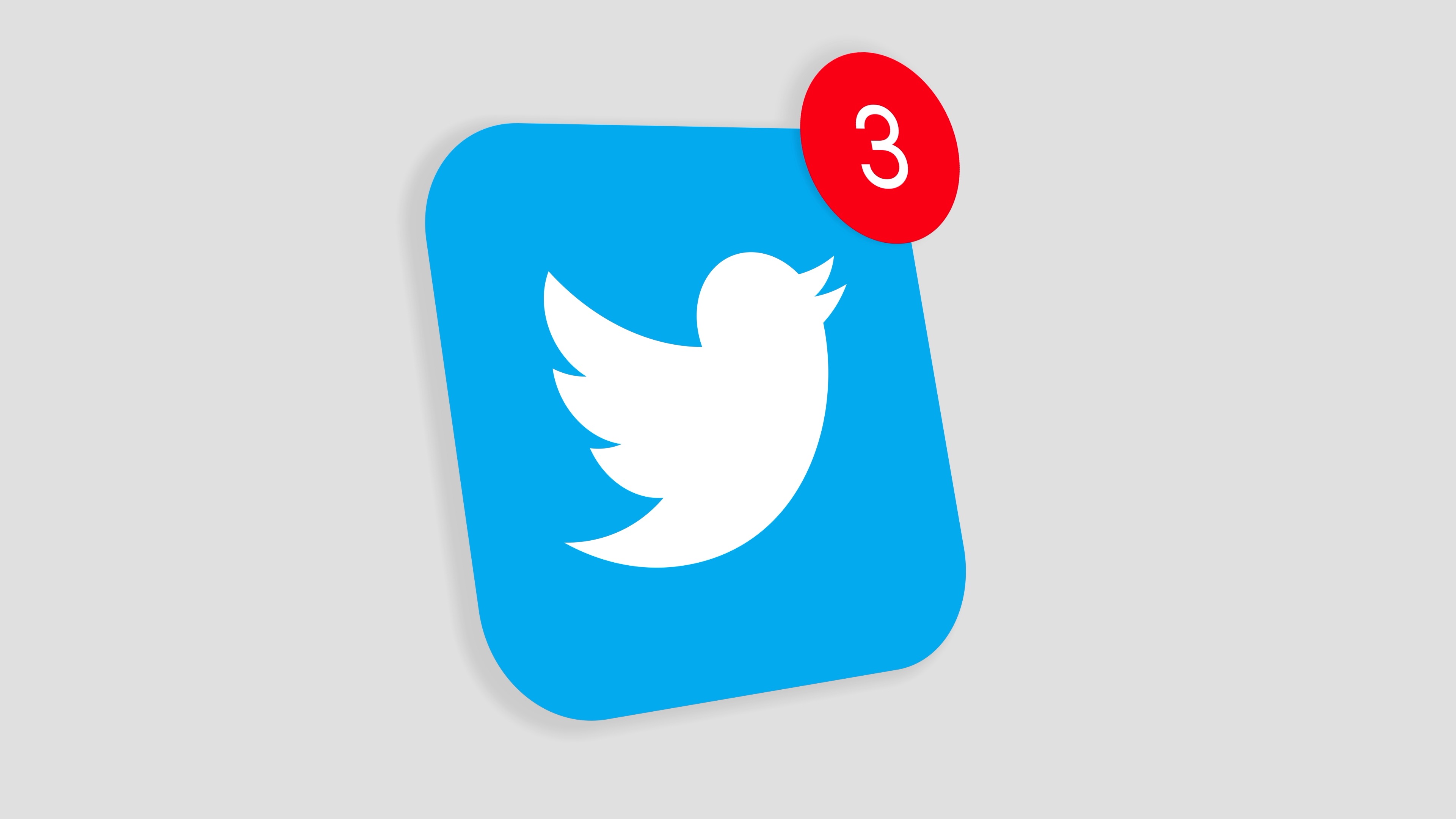 3840x2160 Stock Video Animation Of Twitter Social Media Logo App Icon Popup