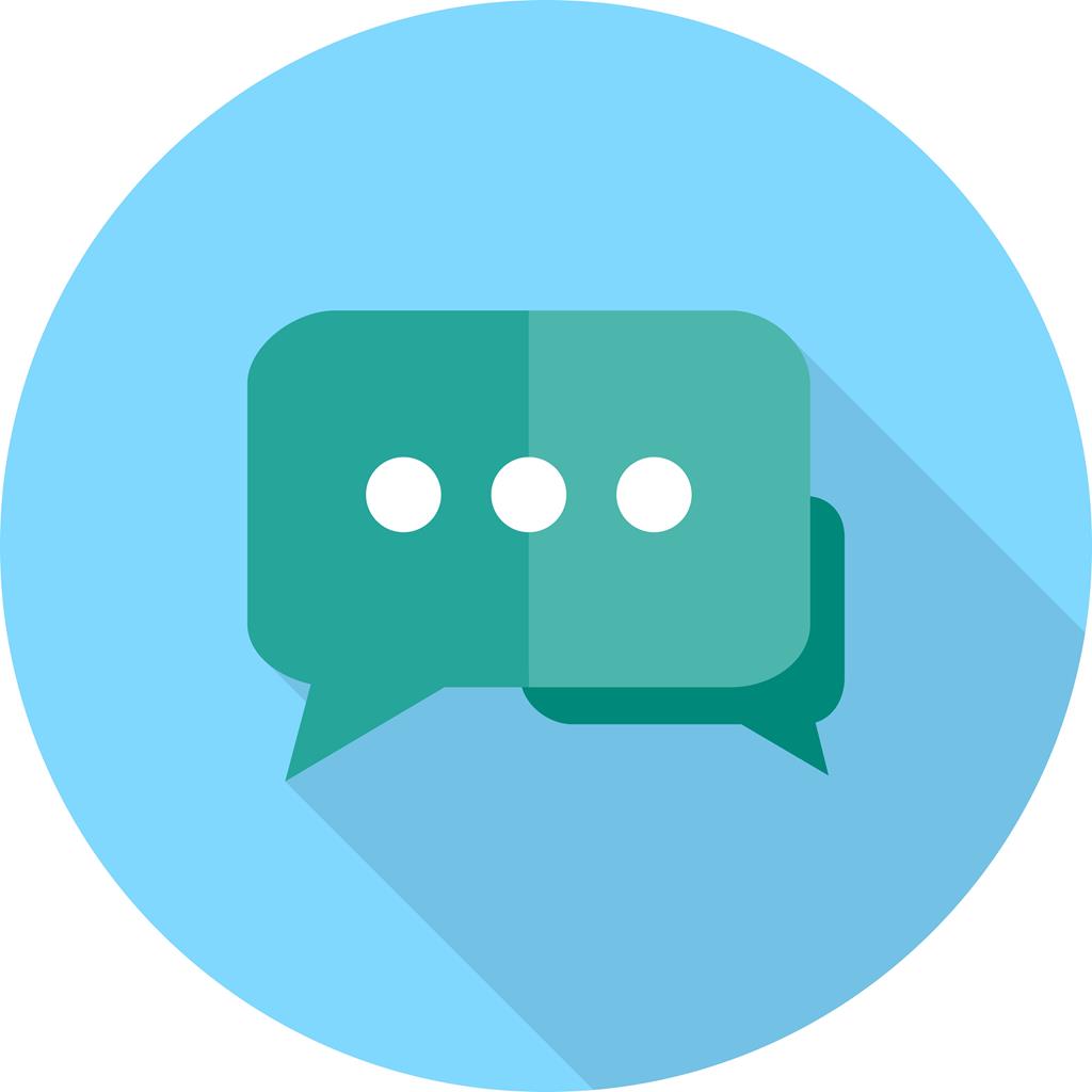 1024x1024 Message Board Flat Shadowed Icon