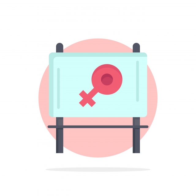 640x640 Board Ad Message Abstract Circle Background Flat Color Icon, Ad