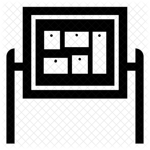 512x512 Notice Board Icon Of Glyph Style