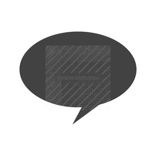 600x600 Message Bubble Glyph Icon