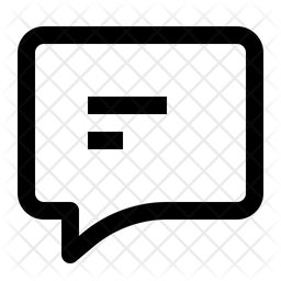 256x256 Message Bubble Icon Of Line Style
