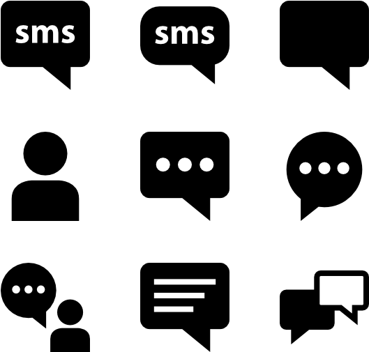 Hd Sms Text Messaging Glyph 529x505 Hd Sms Text Messaging Glyph