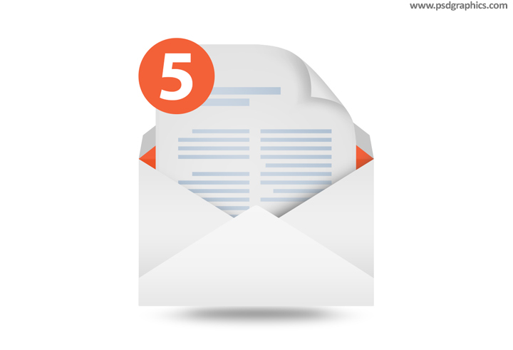 New Message Icon Template Psdgraphics 720x491 New Message Icon Template Psdgraphics