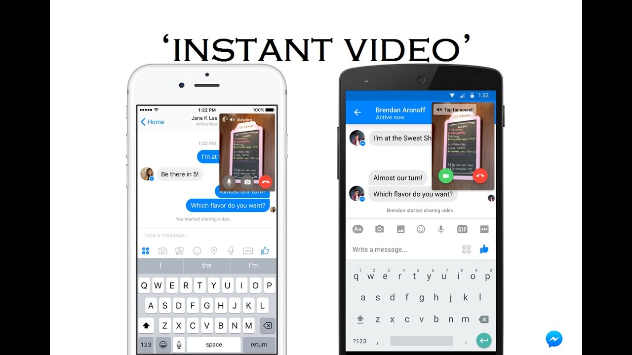 Facebook Messenger New Feature 'instant Video' 1280x720 Facebook Messenger New Feature 'instant Video'