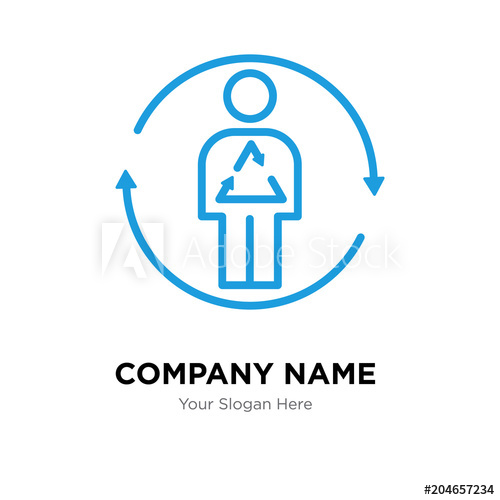 500x500 Metabolism Company Logo Design Template, Colorful Vector Icon