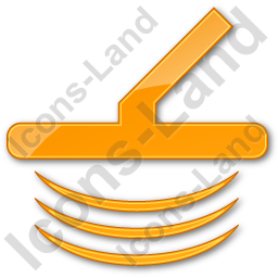 256x256 Metal Detector Plain Orange Icon, Pngico Icons