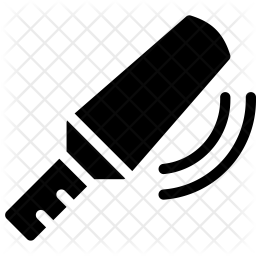 256x256 Metal Detector Icon Of Glyph Style