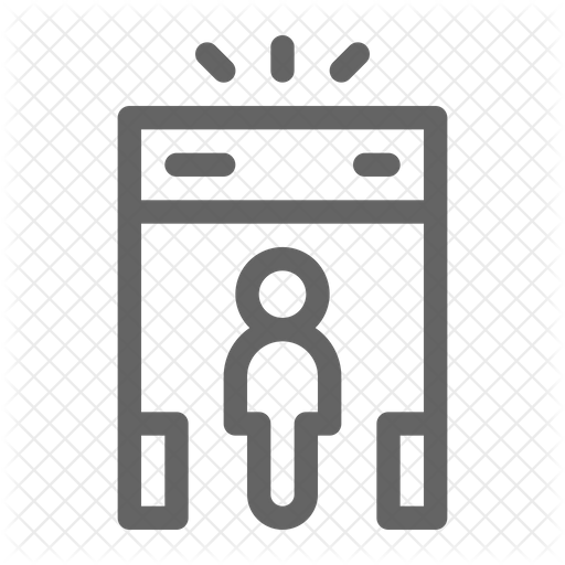 512x512 Metal Detector Icon Of Line Style