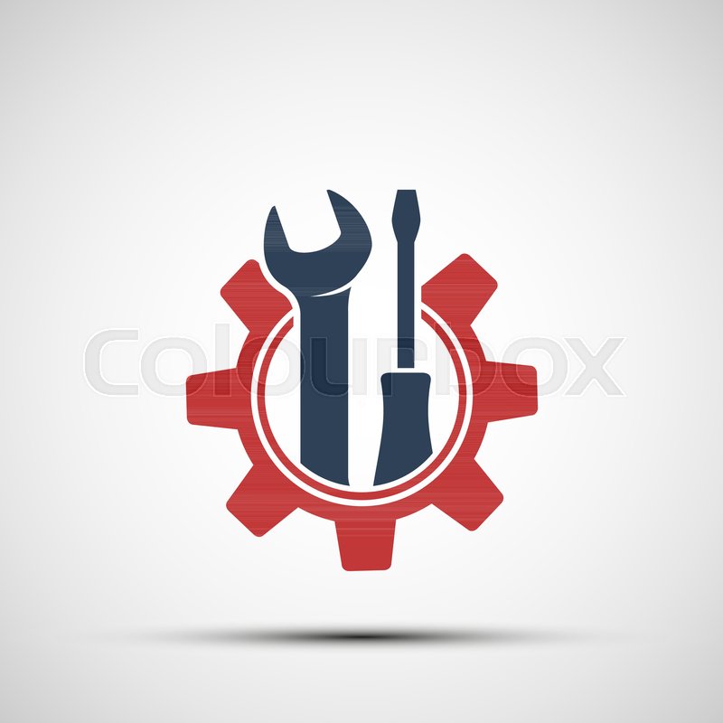 800x800 Icon Metal Gear With Industrial Tools Stock Vector Colourbox