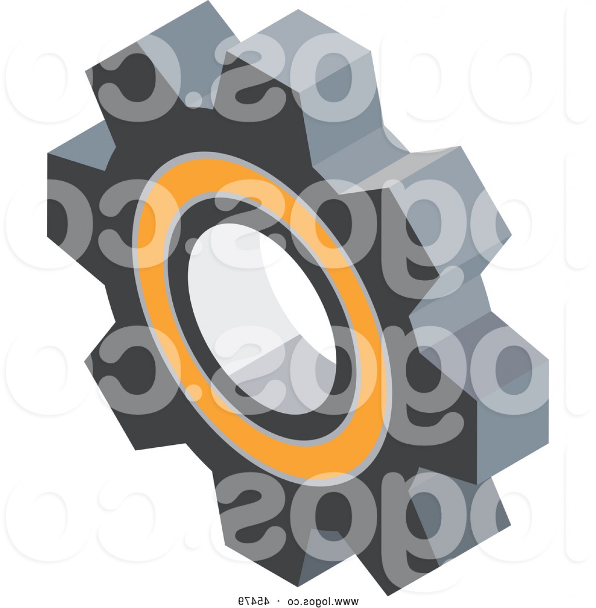 1228x1252 Vector Logo Of A Golden Metal Gear Cog Or Wheel Icon