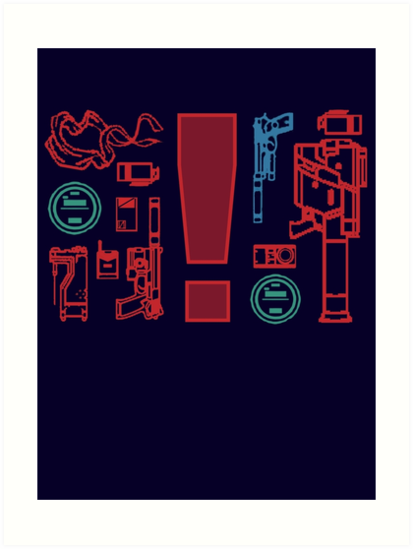413x549 Metal Gear Solid Inventory, Ver A Art Print