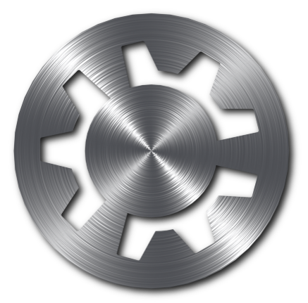 437x431 Kubuntu Brushed Metal Icon Monochrome
