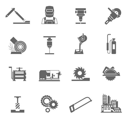 525x490 Metal Working Icon Set