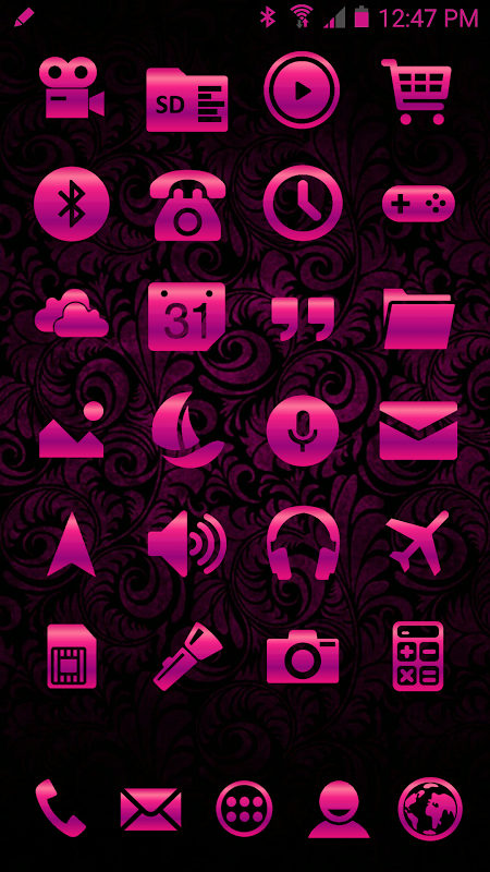 450x800 Icon Pack Pink Metal Download Apk For Android