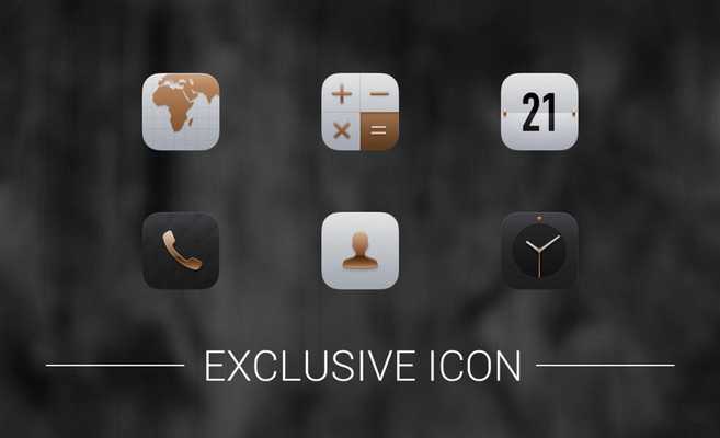 657x400 Luxury Dark Gloden Metal Icon Pack
