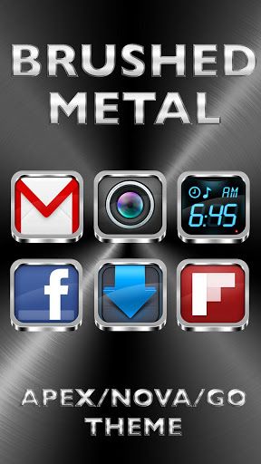 288x512 Brushed Metal Apex Go Theme Requirements Android
