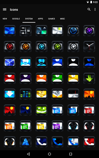 320x512 Dark Metal Icon Pack Latest Version Apk