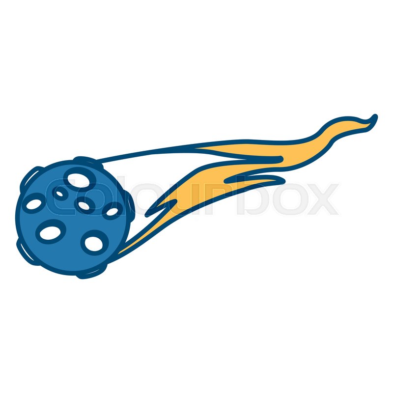 800x800 Galaxy Asteroid Meteor Icon Vector Stock Vector Colourbox