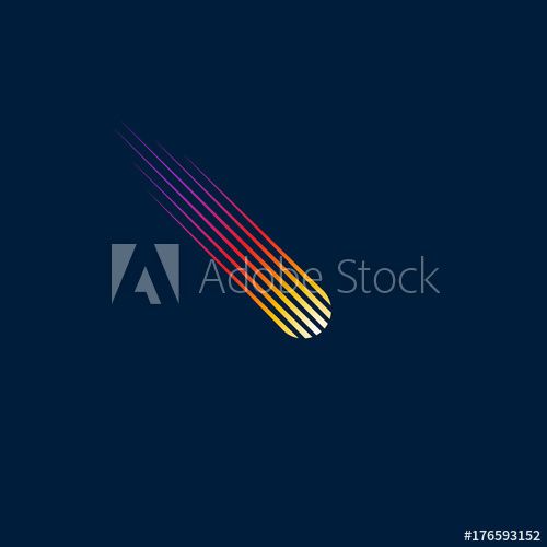 500x500 Comet Logo Meteor Icon Logos In Logos, Nike Logo, Adobe