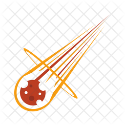 256x256 Meteor Icon Of Flat Style