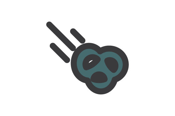 580x386 Meteor Icon Vector Graphic