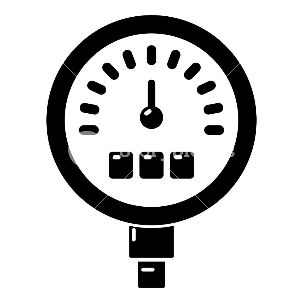 1000x1000 Pressure Meter Icon Simple Illustration Of Pressure Meter Vector