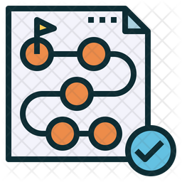 256x256 Establish Method Icon Of Colored Outline Style