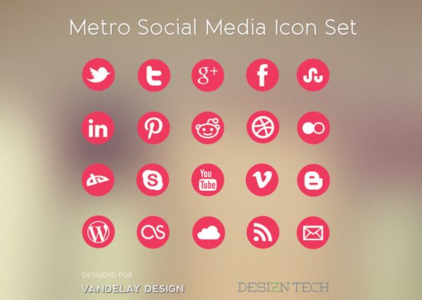 600x426 Metro Social Media Icon Set Icons Social Media Icons, Social