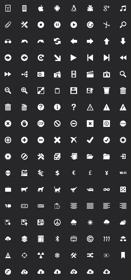 510x1088 Free Metro Icon Set