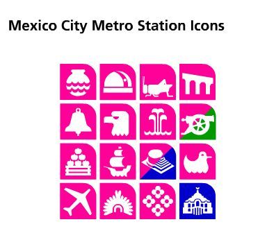 384x333 Mexico City Metro Station Icons Street Art Mexico City