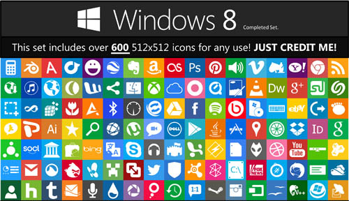 500x288 Metro Style Icon Pack