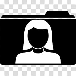 256x256 Metroid Icons, Profile Folder Monochrome Icon Transparent