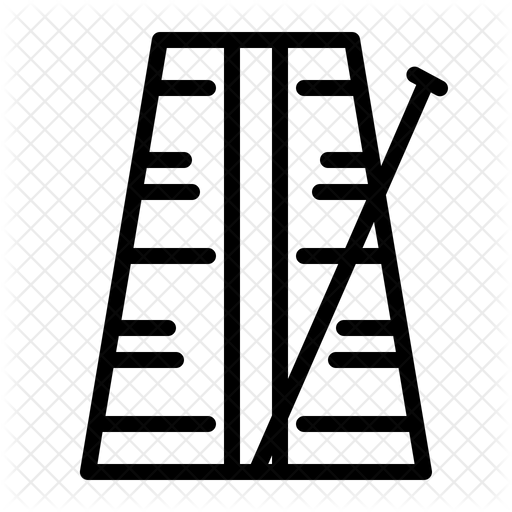 512x512 Metronome Icon Of Line Style