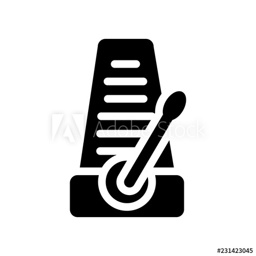 500x500 Metronome Icon Trendy Metronome Logo Concept On White Background