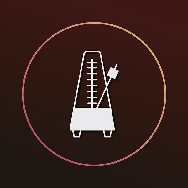 600x600 Metronome Icon Art Print